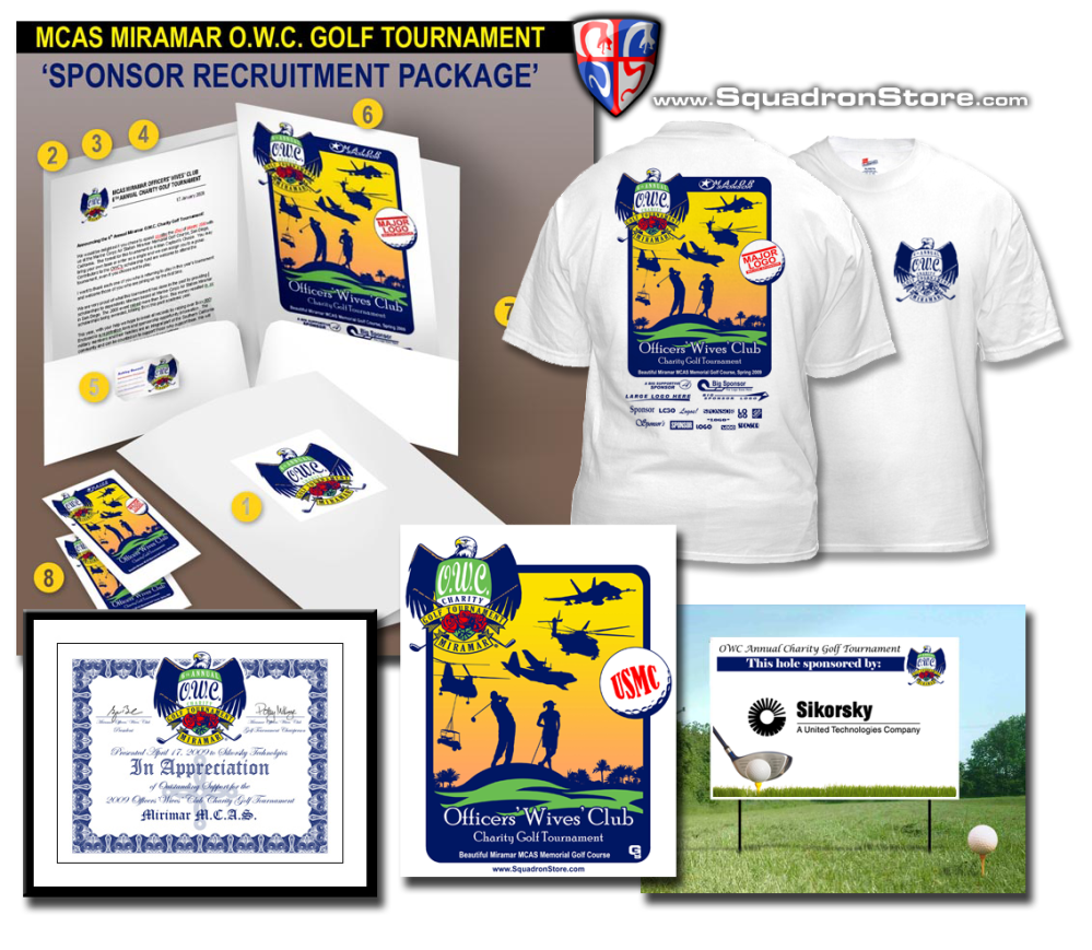 Miramar OWC golf tournament artwork